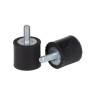 RS PRO M4 Anti-Vibration Mount Male to Female Bobbin 16 mm OD 15 mm Height 25 kg Compression 126-4291