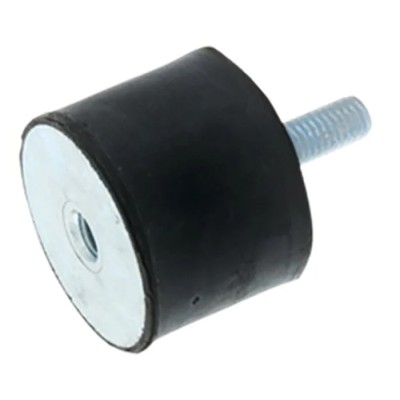 RS PRO M12 Male to Female Cylindrical Anti-Vibration Mount with 160.6 kg Compression Load, Natural Rubber, 50 mm 126-4328