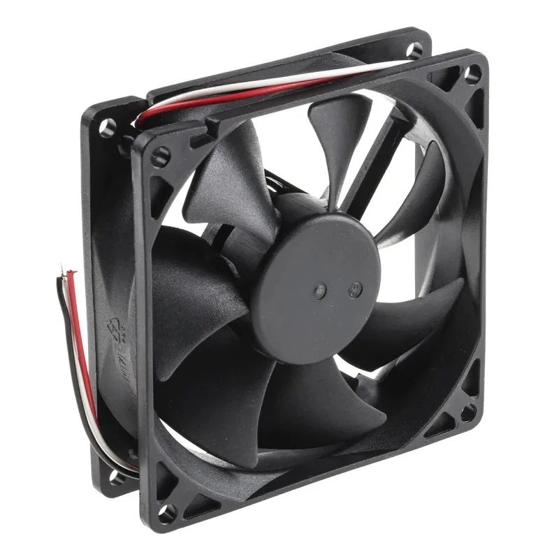 RS PRO Axial Fan 12V DC 3W Power 90 m³/h Air Flow Ball Bearing 92.5 x 92.5 x 25 mm 619-7188