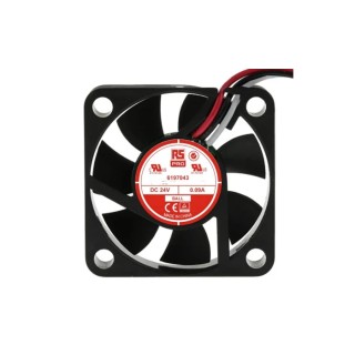 RS PRO Ball Bearing Axial Fan, 24V DC, 11.9 m³/h Air Flow, 2.16W Power, 6000 RPM, IP44, 40mm x 40mm x 10mm IP44
