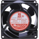 RS PRO AC Dual Bearing Axial Fan 230V AC 12W 51 m³/h 3000 RPM IP44 Square Frame 80 mm 38 mm IP44