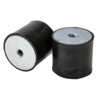 RS PRO M10 Female Buffer Foot Anti-Vibration Mount 161.24 kg Compression Load, 50 mm OD, 45 mm Height 126-4914