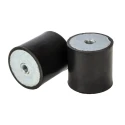 RS PRO M8 Zinc-Plated Steel Anti-Vibration Mount Female Buffer Foot 40 mm Diameter 40 mm Height 100.52 kg 126-4911