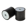 RS PRO M8 Zinc-Plated Steel Anti-Vibration Mount Female Buffer Foot 40 mm Diameter 40 mm Height 100.52 kg 126-4911