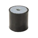RS PRO M8 Zinc-Plated Steel Anti-Vibration Mount Female Buffer Foot 40 mm Diameter 40 mm Height 100.52 kg 126-4911