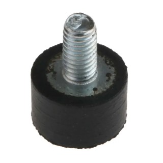 RS Pro Cylindrical M3 Anti-Vibration Mount Male Buffer Foot 5.5 kg Compression 8 mm OD 5 mm H 126-4923