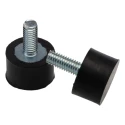 RS PRO Cylindrical M5 Anti-Vibration Mount Male Buffer Foot with 25.6 kg Compression Load, 16 mm OD, 10 mm Height 126-4937