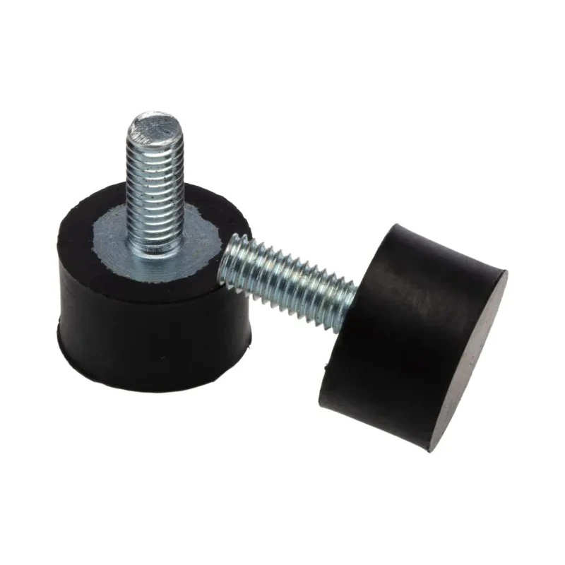 RS PRO Cylindrical M5 Anti-Vibration Mount Male Buffer Foot with 25.6 kg Compression Load, 16 mm OD, 10 mm Height 126-4937