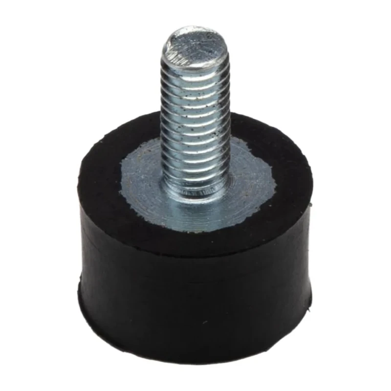 RS PRO Cylindrical M5 Anti-Vibration Mount Male Buffer Foot with 25.6 kg Compression Load, 16 mm OD, 10 mm Height 126-4937