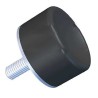 RS PRO Cylindrical M6 Anti-Vibration Mount Male Buffer Foot with 11 kg Compression Load, 20 mm OD, 20 mm Height 126-4947