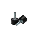 RS PRO Cylindrical M6 Anti-Vibration Mount Male Buffer Foot with 28.2 kg Compression, 20 mm Outside Diameter, 13 mm 126-4943