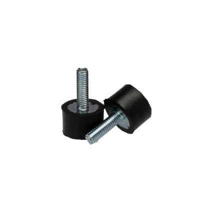 RS PRO Cylindrical M6 Anti-Vibration Mount Male Buffer Foot with 28.2 kg Compression, 20 mm Outside Diameter, 13 mm 126-4943