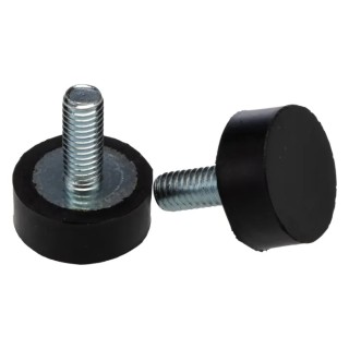 RS PRO Cylindrical M6 Anti-Vibration Mount Male Buffer Foot 50 kg Compression 20 mm OD 8 mm H 126-4941