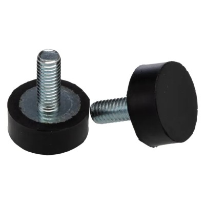 RS PRO Cylindrical M6 Anti-Vibration Mount Male Buffer Foot 50 kg Compression 20 mm OD 8 mm H 126-4941