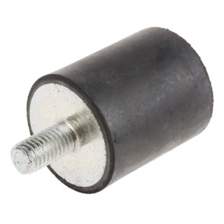 RS PRO Anti-Vibration Mount Male Buffer Foot M8 Thread 48 kg Compression Load 30 mm OD, 35 mm Height 126-4967