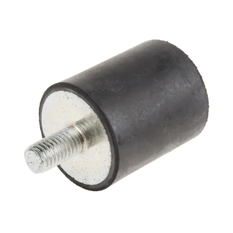 RS PRO Anti-Vibration Mount Male Buffer Foot M8 Thread 48 kg Compression Load 30 mm OD, 35 mm Height 126-4967