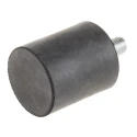 RS PRO Anti-Vibration Mount Male Buffer Foot M8 Thread 48 kg Compression Load 30 mm OD, 35 mm Height 126-4967