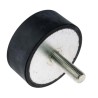 RS PRO Cylindrical M12 Anti-Vibration Mount Male Buffer Foot 534.6 kg Compression Load 75 mm OD 30 mm Height 126-5938