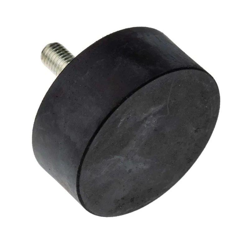RS PRO Cylindrical M12 Anti-Vibration Mount Male Buffer Foot 534.6 kg Compression Load 75 mm OD 30 mm Height 126-5938