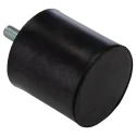 RS PRO Cylindrical M8 Anti-Vibration Mount Male Buffer Foot, 136.2 kg Compression Load, 50 mm OD, 50 mm Height 126-5934