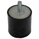 RS PRO Cylindrical M8 Anti-Vibration Mount Male Buffer Foot, 136.2 kg Compression Load, 50 mm OD, 50 mm Height 126-5934