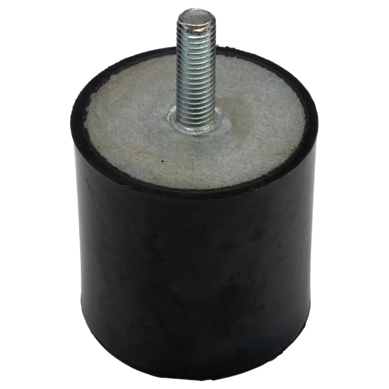 RS PRO Cylindrical M8 Anti-Vibration Mount Male Buffer Foot, 136.2 kg Compression Load, 50 mm OD, 50 mm Height 126-5934