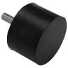 RS PRO M12 Anti-Vibration Mount Male Buffer Foot with 176.6 kg Compression Load, 75 mm Outside Diameter, 50 mm 126-5944