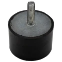 RS PRO M12 Anti-Vibration Mount Male Buffer Foot with 176.6 kg Compression Load, 75 mm Outside Diameter, 50 mm 126-5944