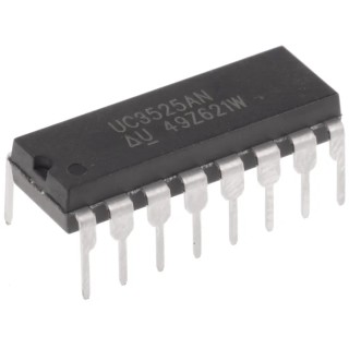Texas Instruments 16-Pin PDIP 2-Channel Voltage Mode PWM Controller, 400 kHz, 4.5-35 V UC3525AN