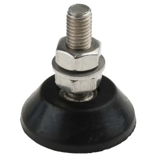 RS PRO Cylindrical M10 Anti-Vibration Mount, Natural Rubber, 46 mm OD, 53 mm Height, 40 kg Load, Machine Type 126-5971