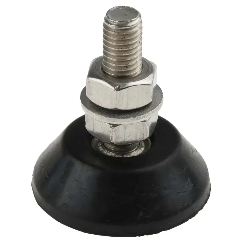 RS PRO Cylindrical M10 Anti-Vibration Mount, Natural Rubber, 46 mm OD, 53 mm Height, 40 kg Load, Machine Type 126-5971
