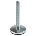 RS PRO Adjustable Foot M14 Thread Size 63 mm Base Diameter Zinc Plated Steel 1800 kg Static Load Capacity 5 ° Tilt 126-6372
