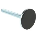 RS PRO Adjustable Foot M14 Thread Size 63 mm Base Diameter Zinc Plated Steel 1800 kg Static Load Capacity 5 ° Tilt 126-6372