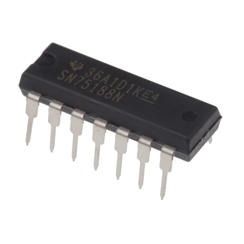 Texas Instruments 4-Channel Differential Non-Inverting Line Transmitter, 14-Pin PDIP SN75188N