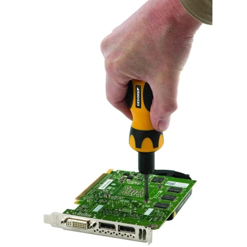 Gedore Pre-Settable Torque Screwdriver 0.2 To 1.5 Nm, 1/4 in Drive, ESD Safe, ±6% Accuracy 3510190