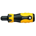 Gedore Pre-Settable Torque Screwdriver, 0.05 to 0.25 Nm Torque Range, 1/4 in Drive, ESD Safe, ±6 % Accuracy 3510212