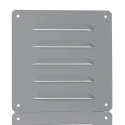 Schneider Electric Grey Steel Vent Grille, Square Face Slat, 160mm Width, 130mm Height NSYCAG130X110LM