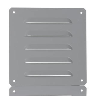 Schneider Electric Grey Steel Vent Grille, Square Face Slat, 160mm Width, 130mm Height NSYCAG130X110LM