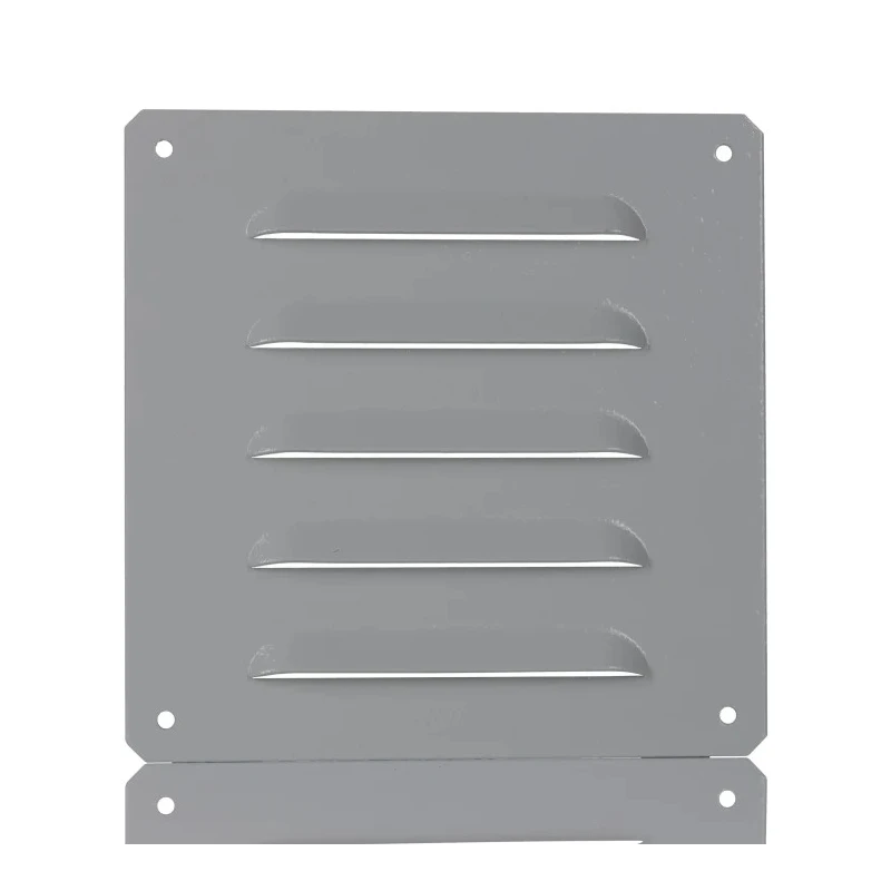 Schneider Electric Grey Steel Vent Grille, Square Face Slat, 160mm Width, 130mm Height NSYCAG130X110LM