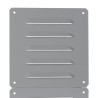 Schneider Electric Grey Steel Vent Grille, Square Face Slat, 160mm Width, 130mm Height NSYCAG130X110LM