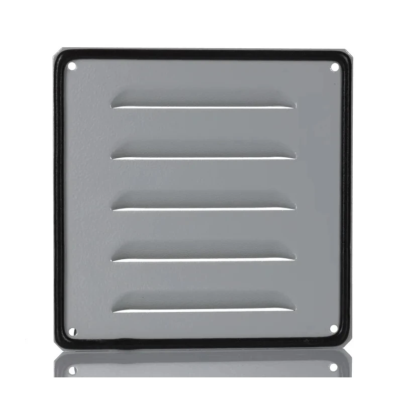 Schneider Electric Grey Steel Vent Grille, Square Face Slat, 160mm Width, 130mm Height NSYCAG130X110LM