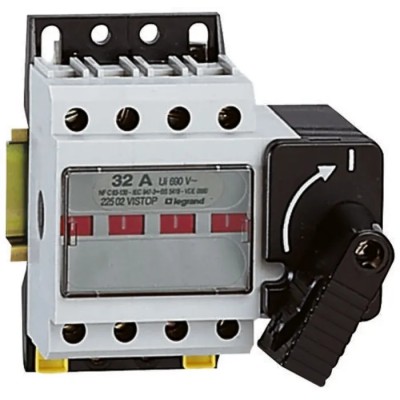Legrand Vistop Miniature Circuit Breaker 3-Pole 32A 400V AC 5 kA Breaking Capacity 0 225 05