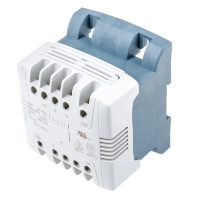 Legrand 63 VA DIN Rail Transformer, 215 V ac, 230 V ac, 245 V ac Primary, 24 V ac Secondary, Direct Clip Mounting 0 442 12