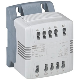 Legrand 160 VA DIN Rail Transformer 215 V ac, 230 V ac, 245 V ac Primary, 24 V ac Secondary, Direct Clip Mount 0 442 14