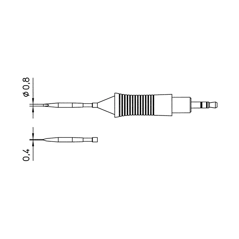 Weller 0.8 mm Chisel Soldering Iron Tip for WXMP and WMRP Stations T0054460999
