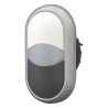 Eaton RMQ Titan M22 Series Black, White Momentary Push Button Head, 22 mm Cutout, IP66 70011286 M22-DDL-WS+M22-A