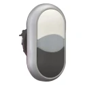 Eaton RMQ Titan M22 Series Black, White Momentary Push Button Head, 22 mm Cutout, IP66 70011286 M22-DDL-WS+M22-A
