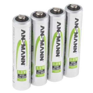 Ansmann Rechargeable Nickel Metal Hydride AAA Battery 1.2 V, 550 mAh, Standard Terminal Type 5030772