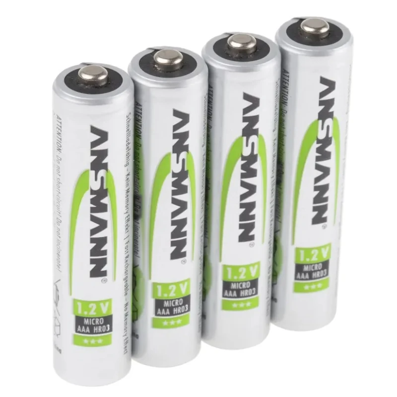 Ansmann Rechargeable Nickel Metal Hydride AAA Battery 1.2 V, 550 mAh, Standard Terminal Type 5030772