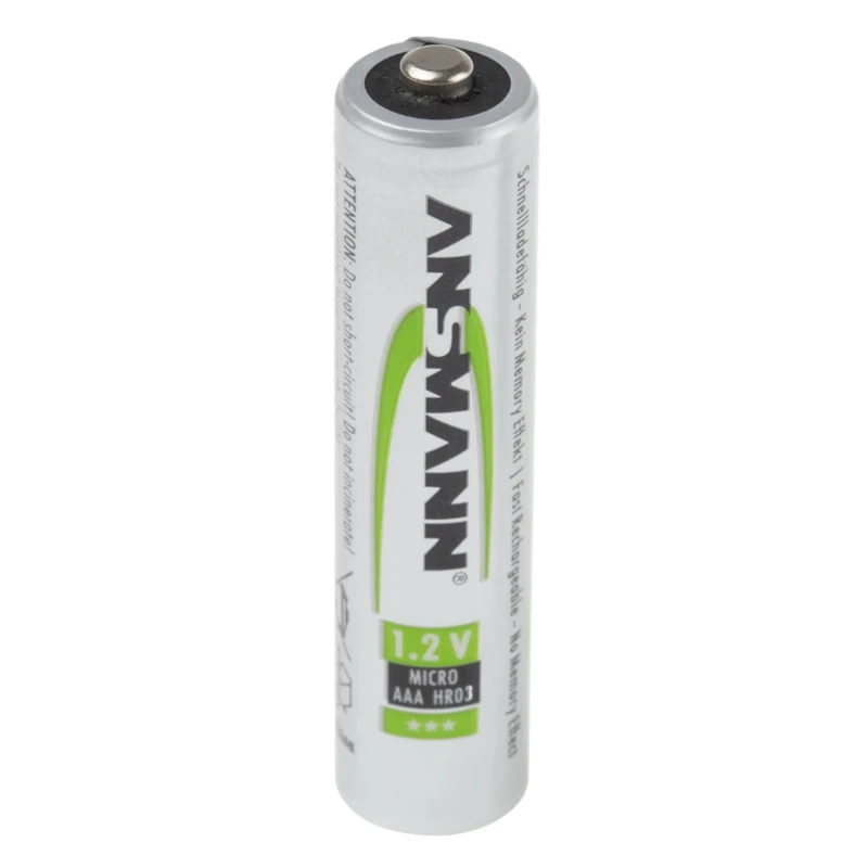 Ansmann Rechargeable Nickel Metal Hydride AAA Battery 1.2 V, 550 mAh, Standard Terminal Type 5030772